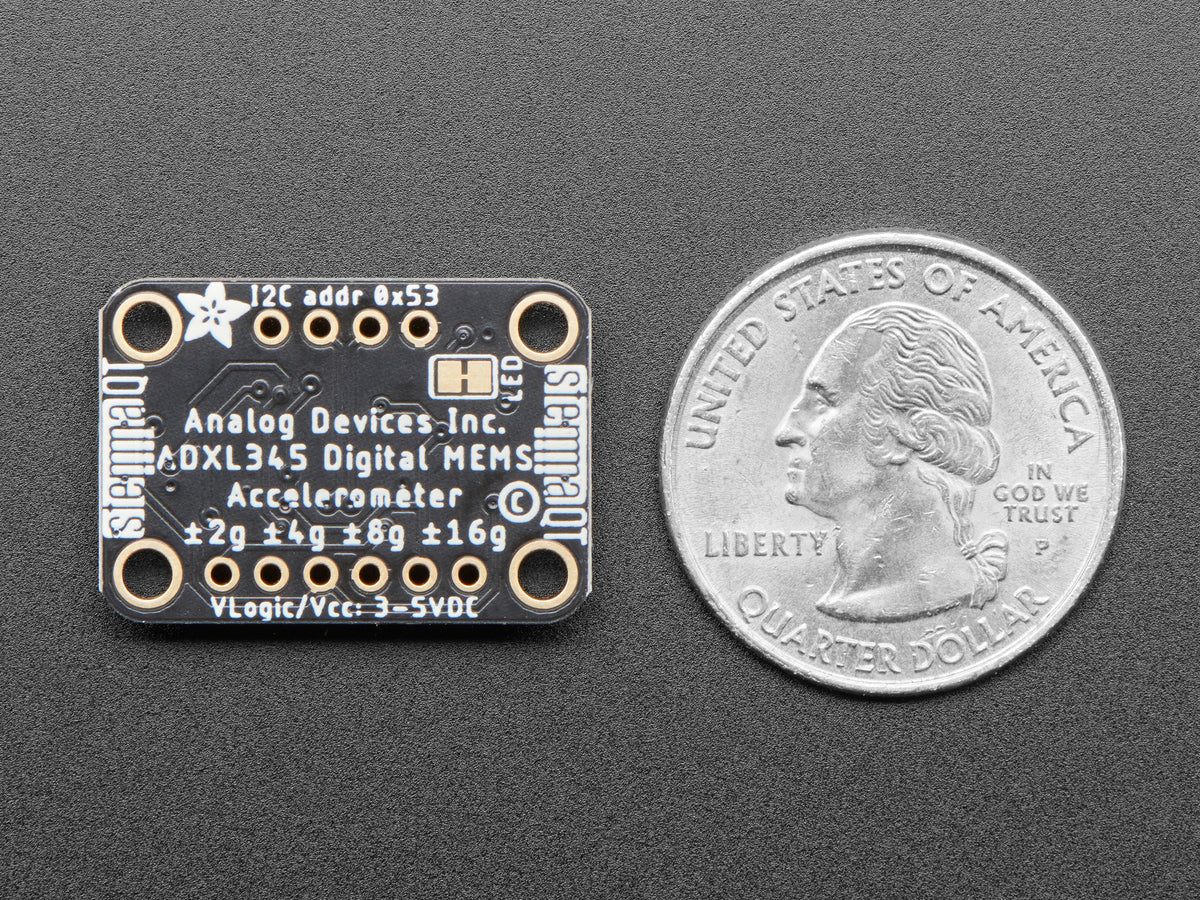 ADXL345 - Dreiachs-Beschleunigungssensor (+-2g/4g/8g/16g) mit I2C/SPI - STEMMA QT / Qwiic-kompatibel, 1231