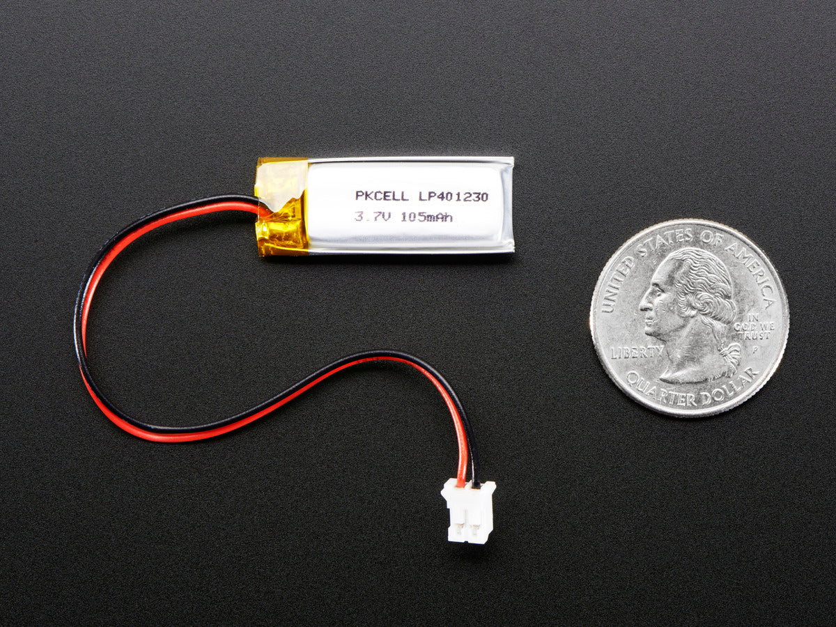 Lithium‑Ionen‑Polymer‑Akku – 3,7 V, 100 mAh, 1570