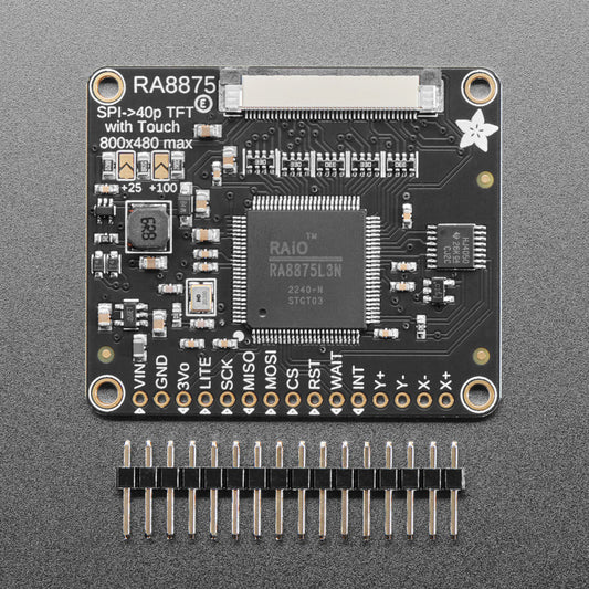 RA8875 Treiber-Board für 40-polige TFT-Touch-Displays – max. 800x480 px, 1590