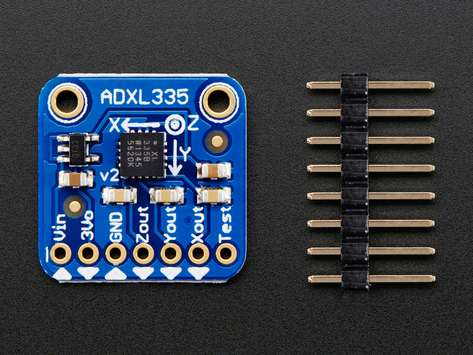 Adafruit ADXL335 - 5V ready triple-axis accelerometer (+-3g analog out), 163