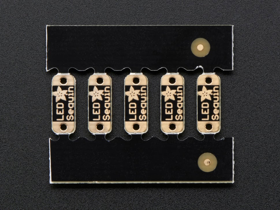 Adafruit LED Sequins, Emerald Green, Pack of 5, 1756