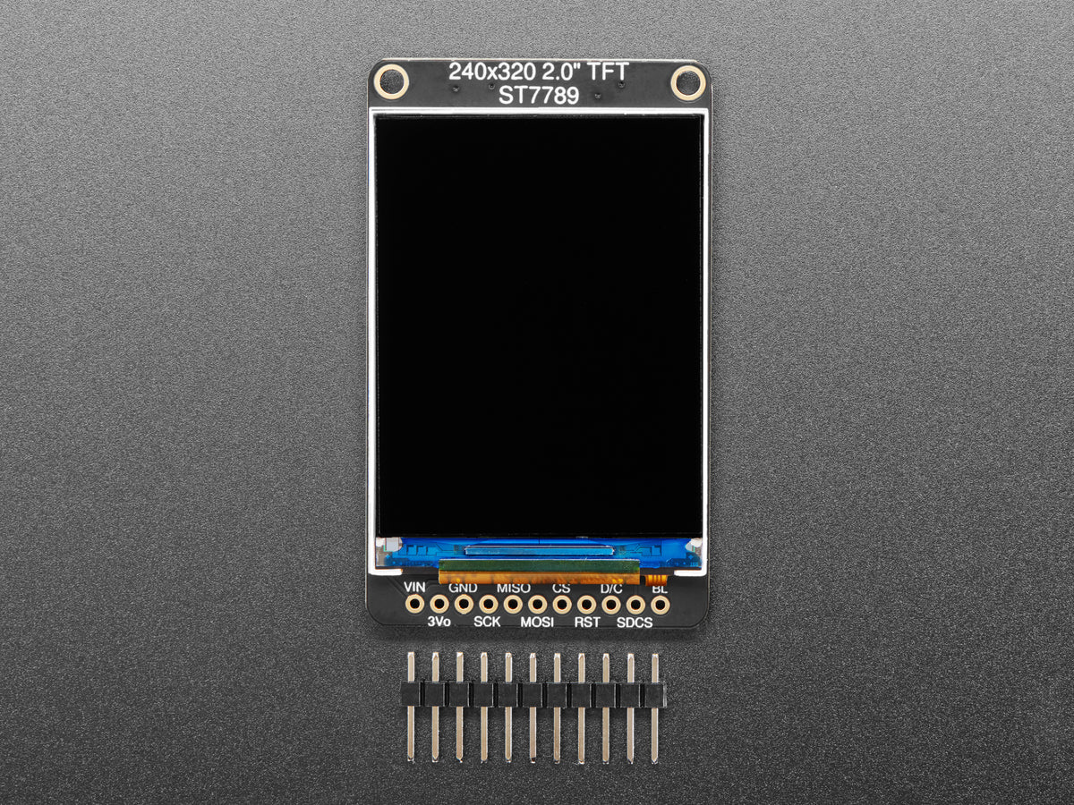 2,0" 320x240 Farb-IPS-TFT-Display mit microSD-Kartenanschluss – ST7789 EYESPI, 4311
