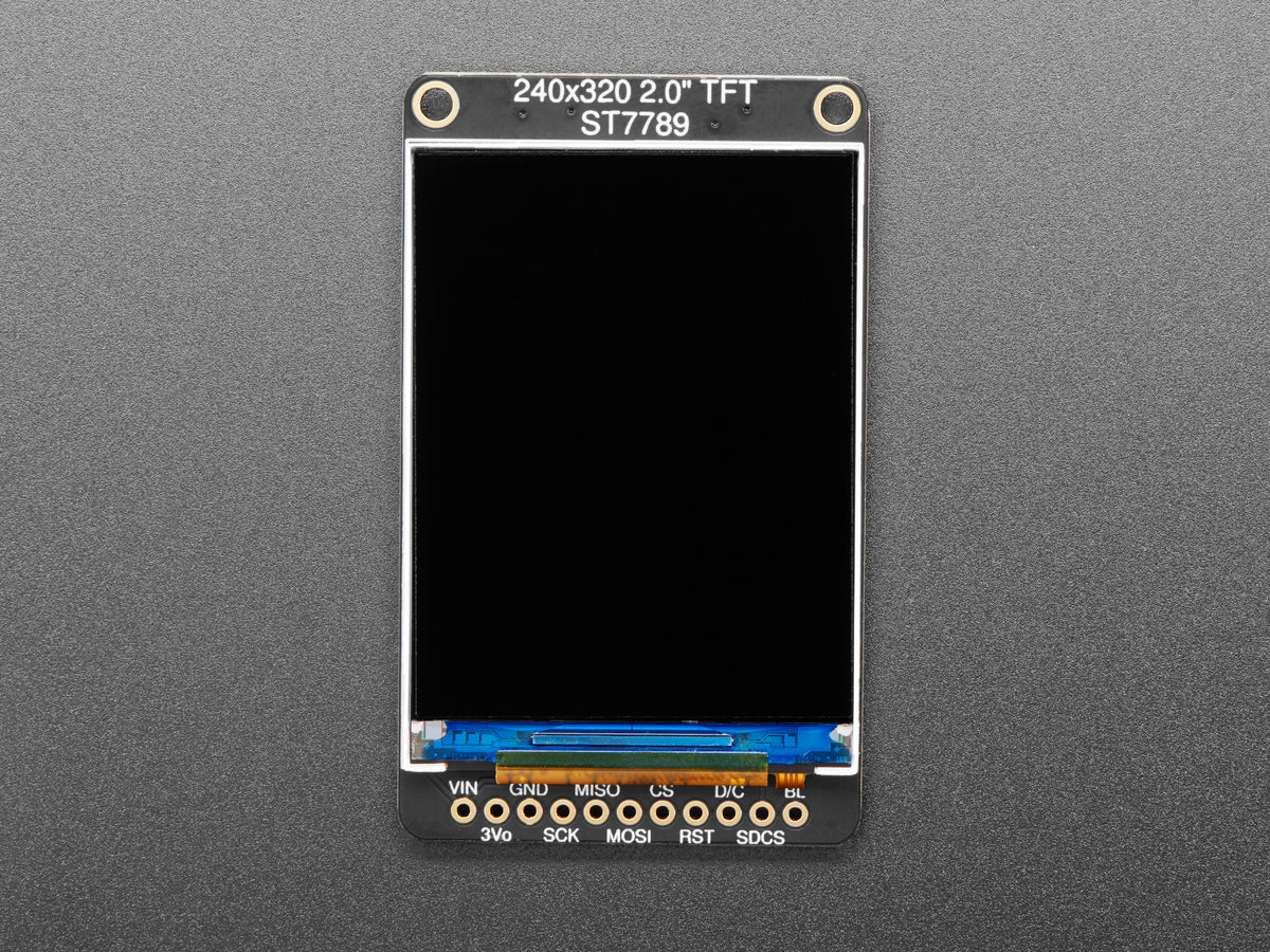 2,0" 320x240 Farb-IPS-TFT-Display mit microSD-Kartenanschluss – ST7789 EYESPI, 4311