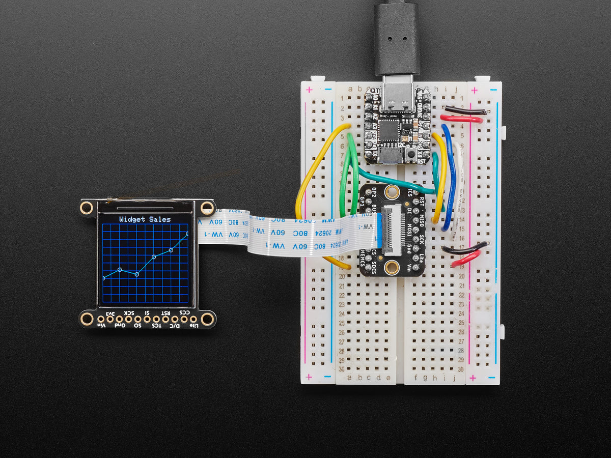 Adafruit 1,3" 240x240 TFT LCD Display mit Weitwinkel und MicroSD - ST7789, 4313