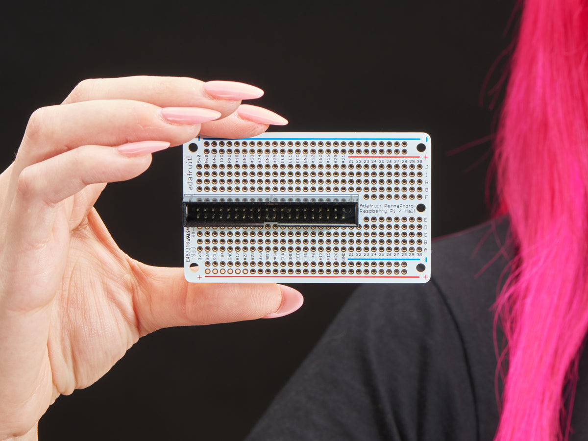 Adafruit Perma-Proto 40-Pin Raspberry Pi Halbgröße PCB-Kit – mit 2x20-Pin Header, 4353