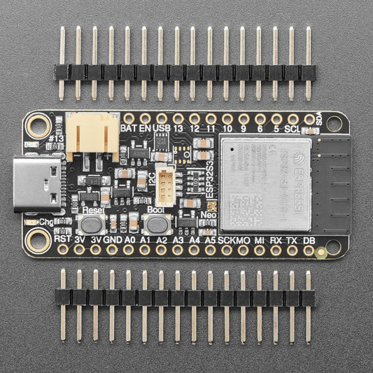 Adafruit ESP32-S3 Feather with STEMMA QT / Qwiic, 8MB Flash No PSRAM, 5323