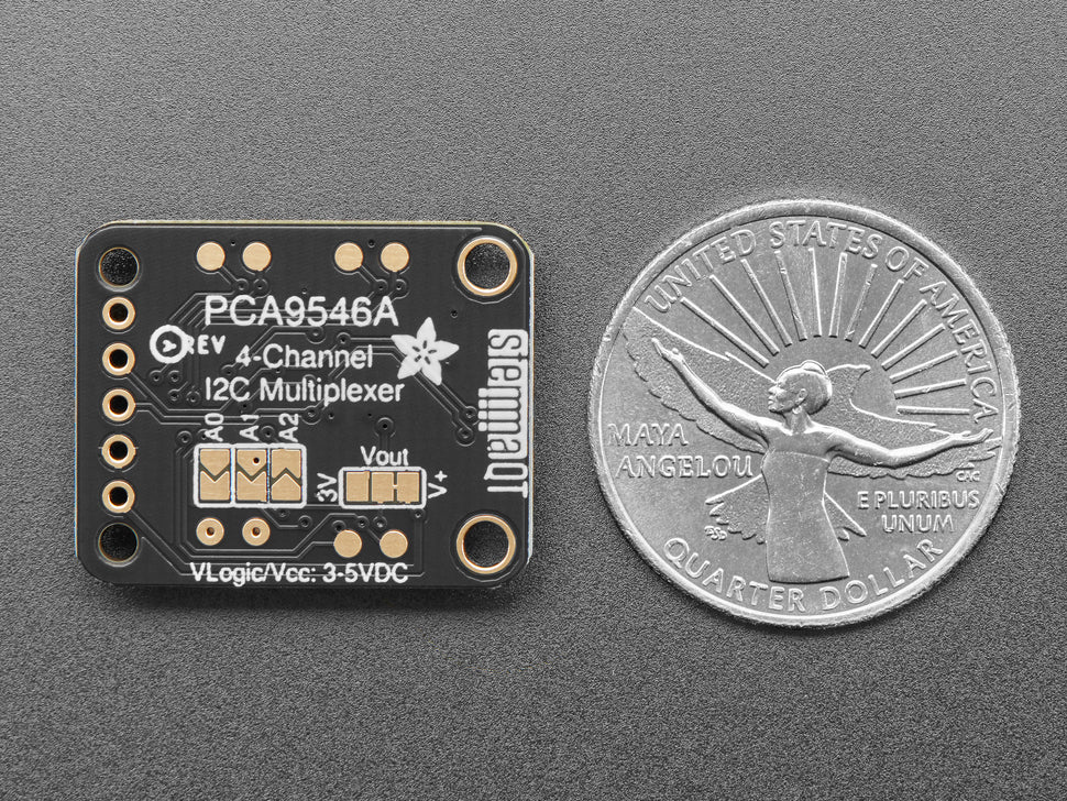 Adafruit PCA9546 4-Channel STEMMA QT / Qwiic I2C Multiplexer, TCA9546A Compatible, 5664