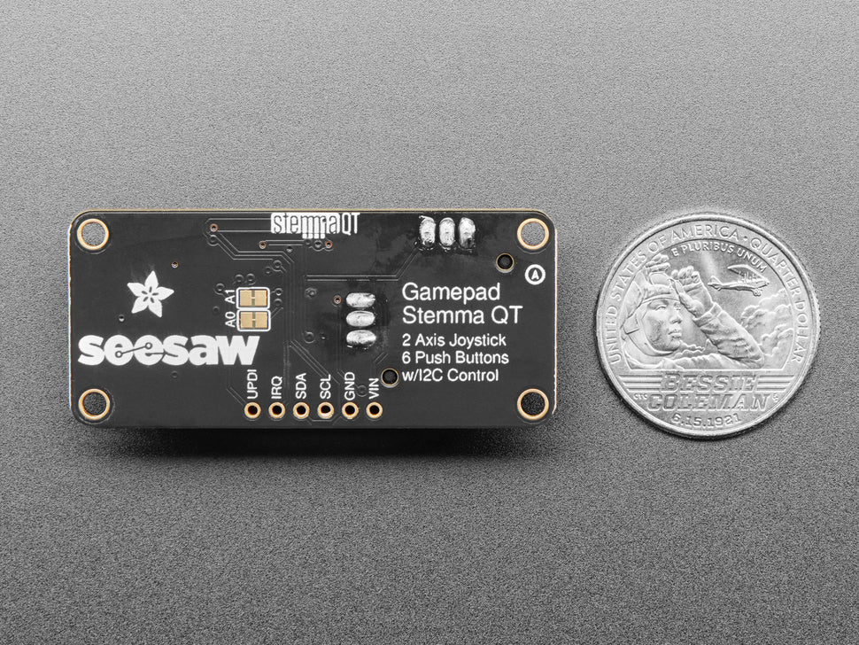 Adafruit Mini I2C Gamepad with seesaw, STEMMA QT / Qwiic, 5743