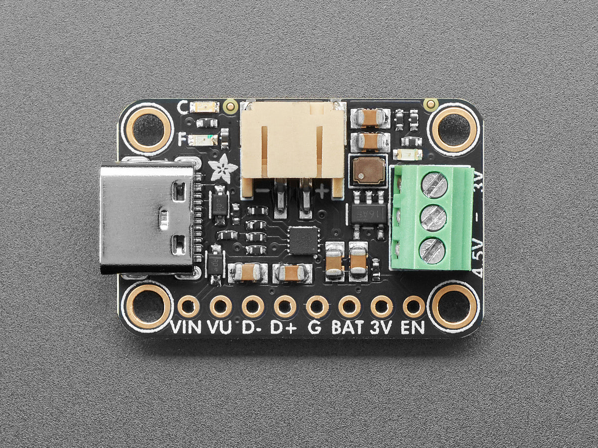 Adafruit bq25185 USB / DC / Solar-Ladegerät mit 3,3V Buck-Konverter Board, 6092
