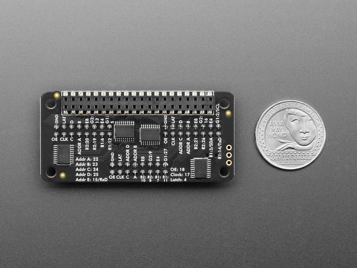 Adafruit Triple-LED-Matrix-Bonnet für Raspberry Pi – für HUB75, 6358