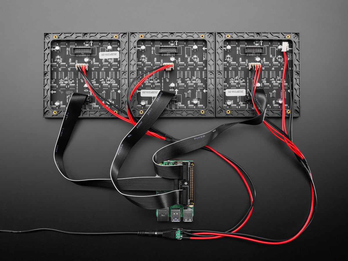 Adafruit Triple-LED-Matrix-Bonnet für Raspberry Pi – für HUB75, 6358