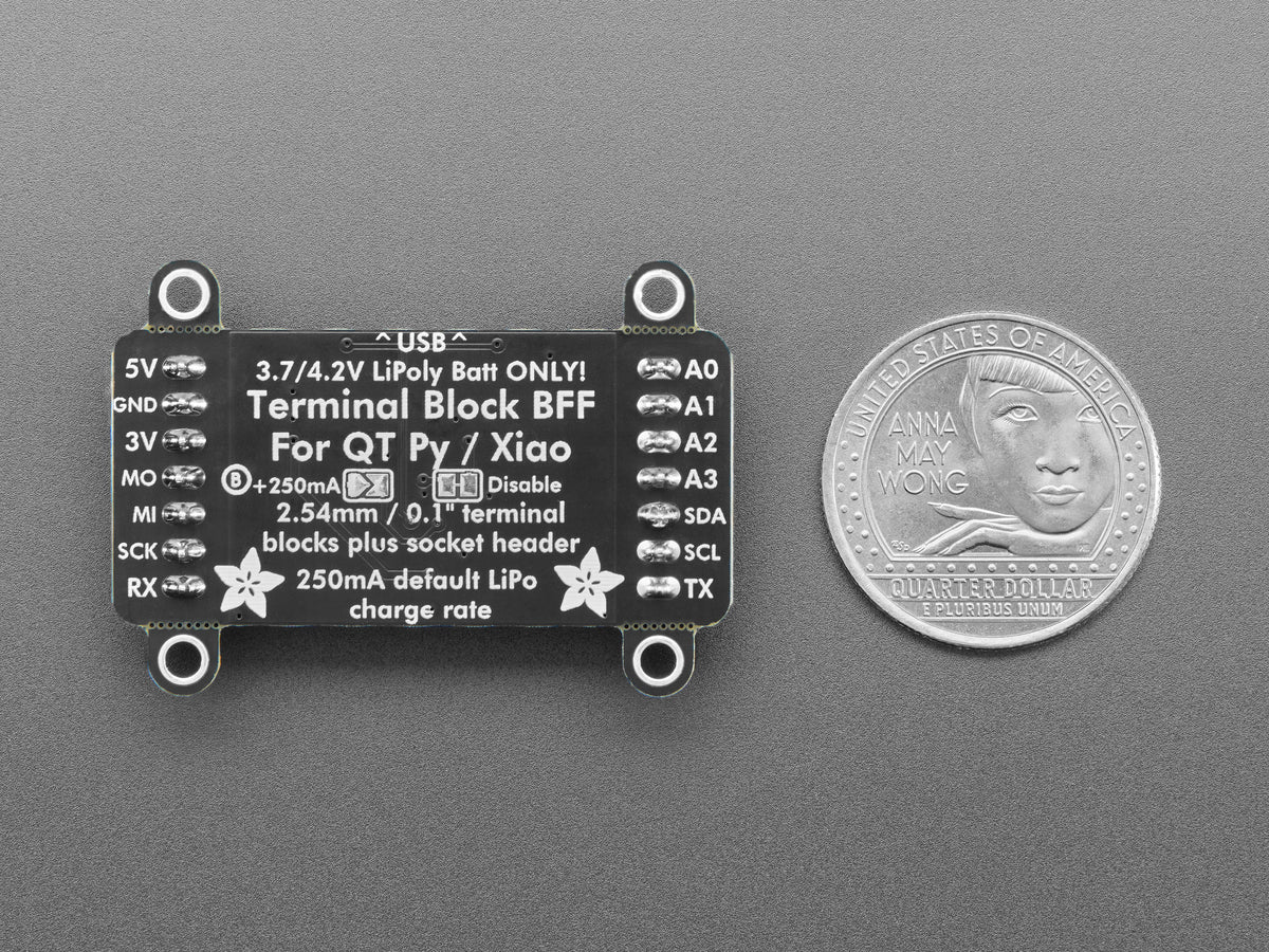Adafruit Terminal-Block BFF-Erweiterungsmodul für QT Py und Xiao, 6495