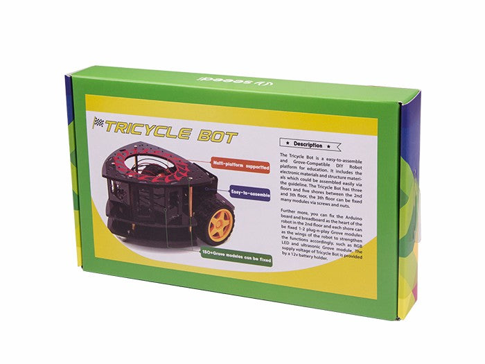 Seeed Studio Tricycle Bot, 2WD with DC Motors