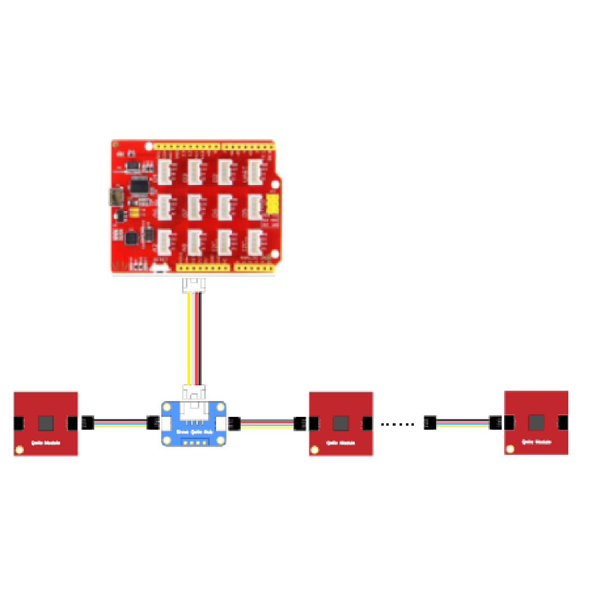 Seeed Studio Grove Qwiic Hub, Compatible with Grove/Qwiic/STEMMA QT Modules & Controllers