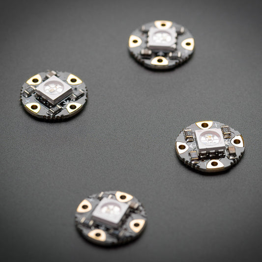 Adafruit Flora RGB Smart NeoPixel Version 2, Pack of 4