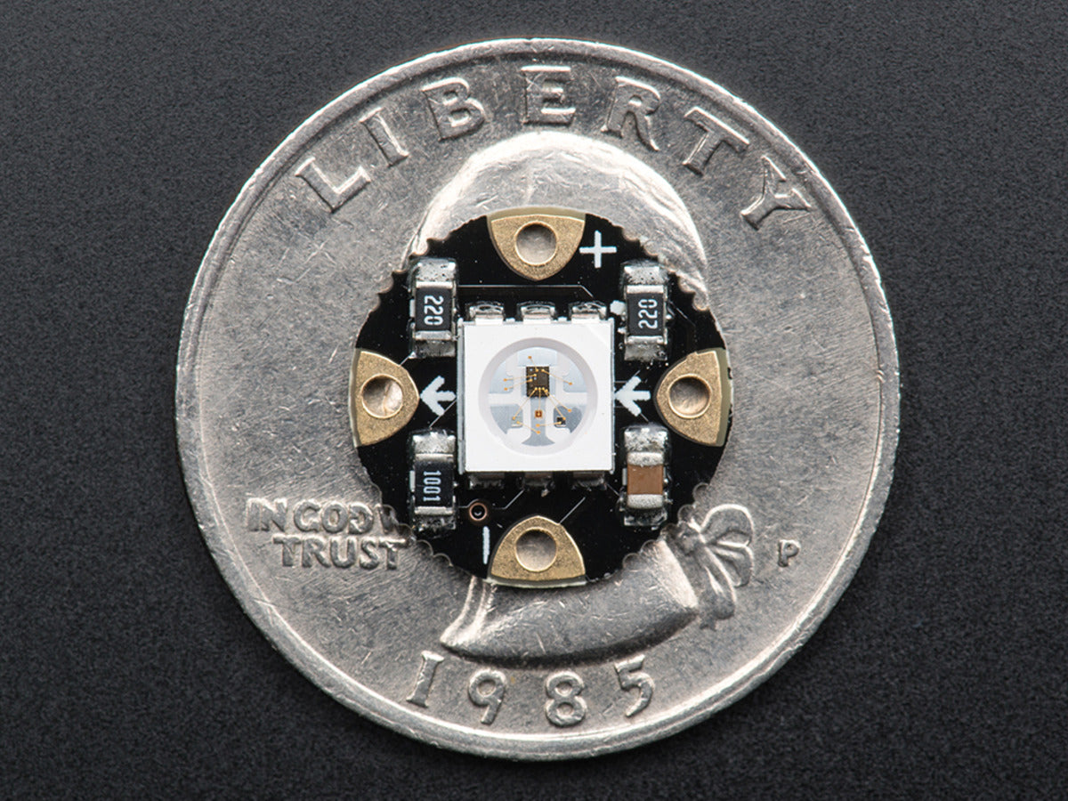 Adafruit Flora RGB Smart NeoPixel Version 2, Pack of 4