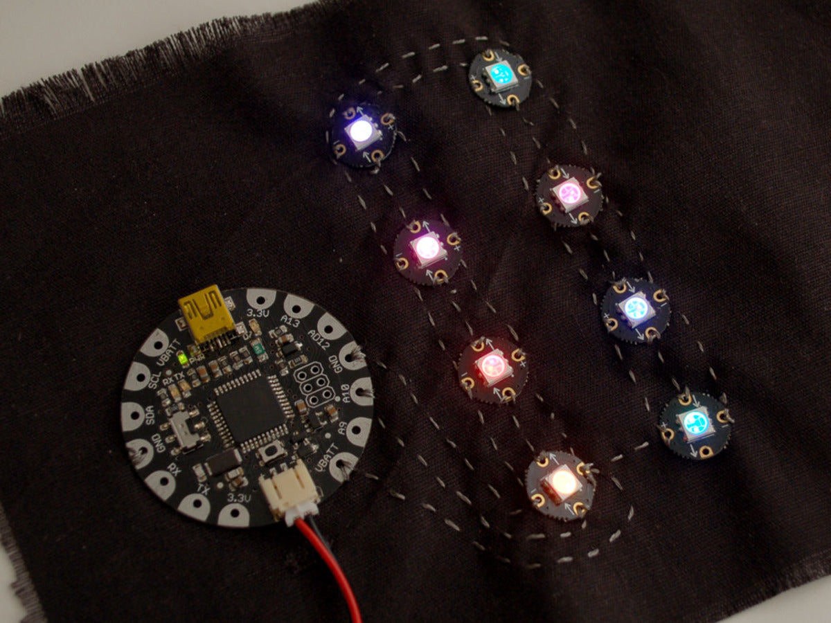 Adafruit Flora RGB Smart NeoPixel Version 2, Pack of 4
