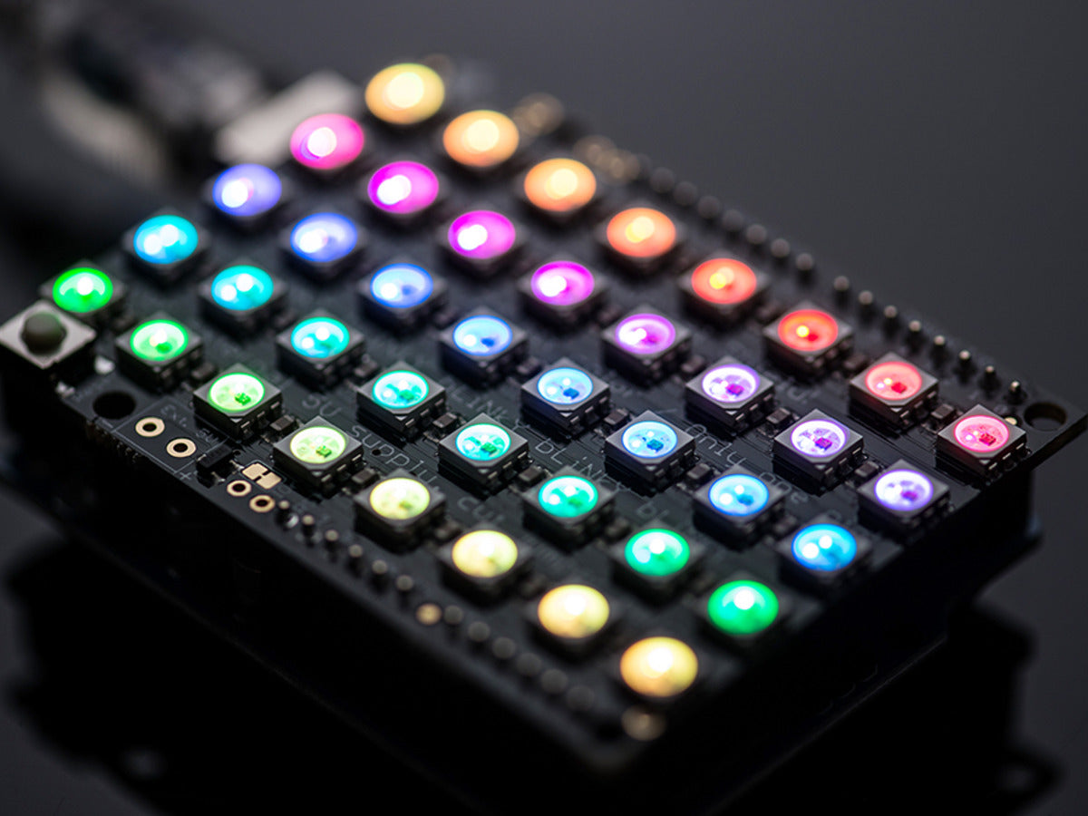 Adafruit NeoPixel Shield for Arduino, 40 RGB LED Pixel Matrix