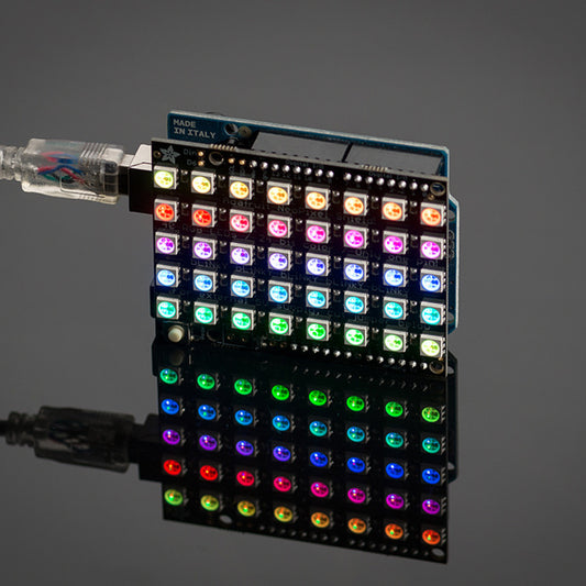Adafruit NeoPixel Shield for Arduino, 40 RGB LED Pixel Matrix