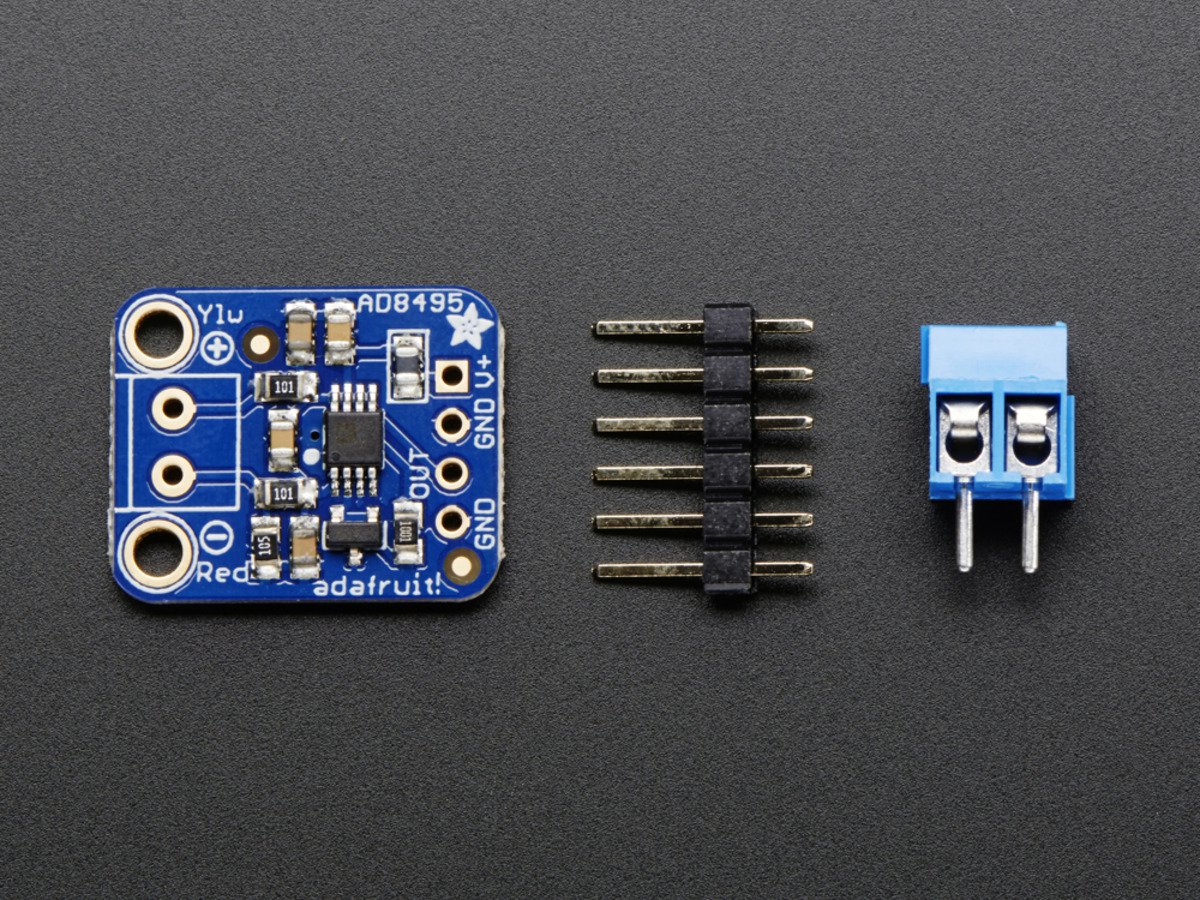 Adafruit Analog Output K-Type Thermocouple Amplifier, AD8495 Breakout