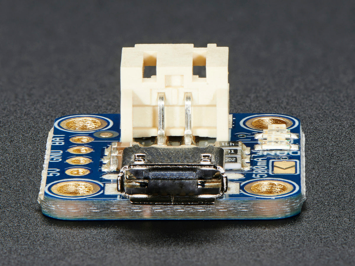 Adafruit Micro Lipo, MicroUSB Jack LiIon/LiPoly charger, v1