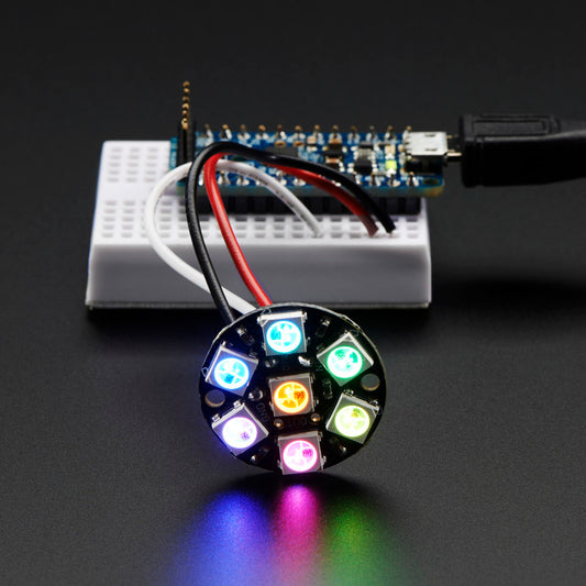 Adafruit NeoPixel Jewel, 7 x 5050 RGB LED with Integrated Drivers