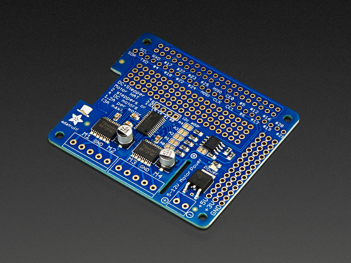 Adafruit DC & Stepper Motor HAT for Raspberry Pi, Mini Kit