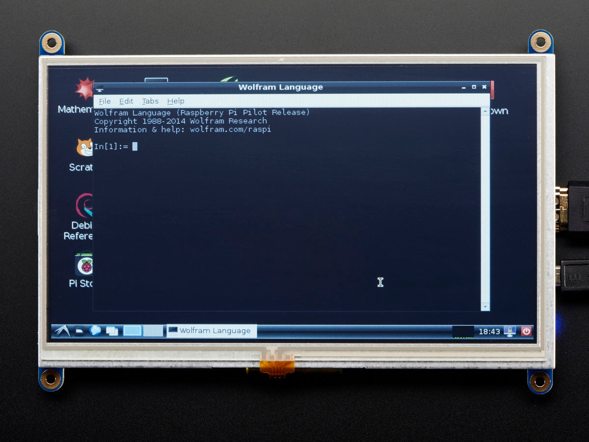 Adafruit HDMI 7" 800x480 Display Backpack, Without Touch