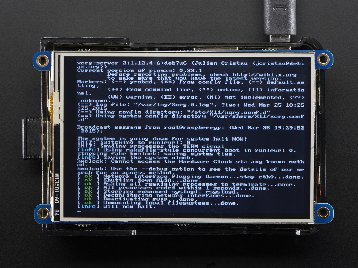 Adafruit PiTFT Plus, 480x320 3.5" TFT+Touchscreen for Raspberry Pi