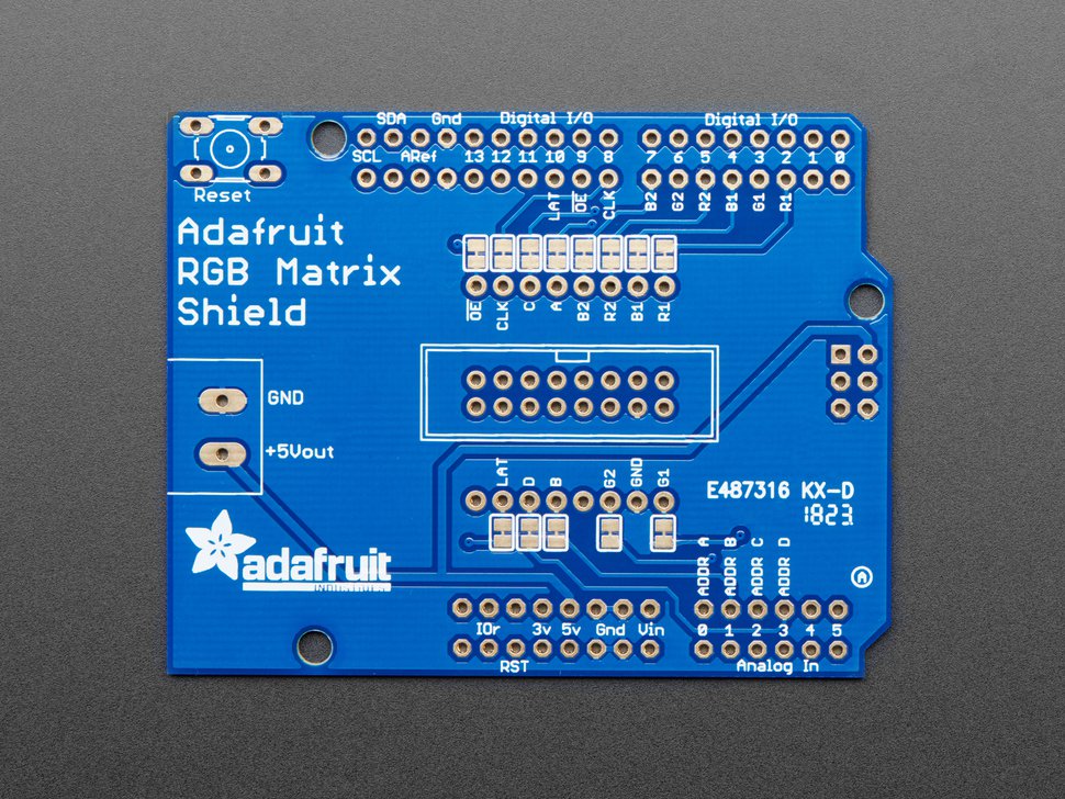 Adafruit RGB Matrix Shield for Arduino