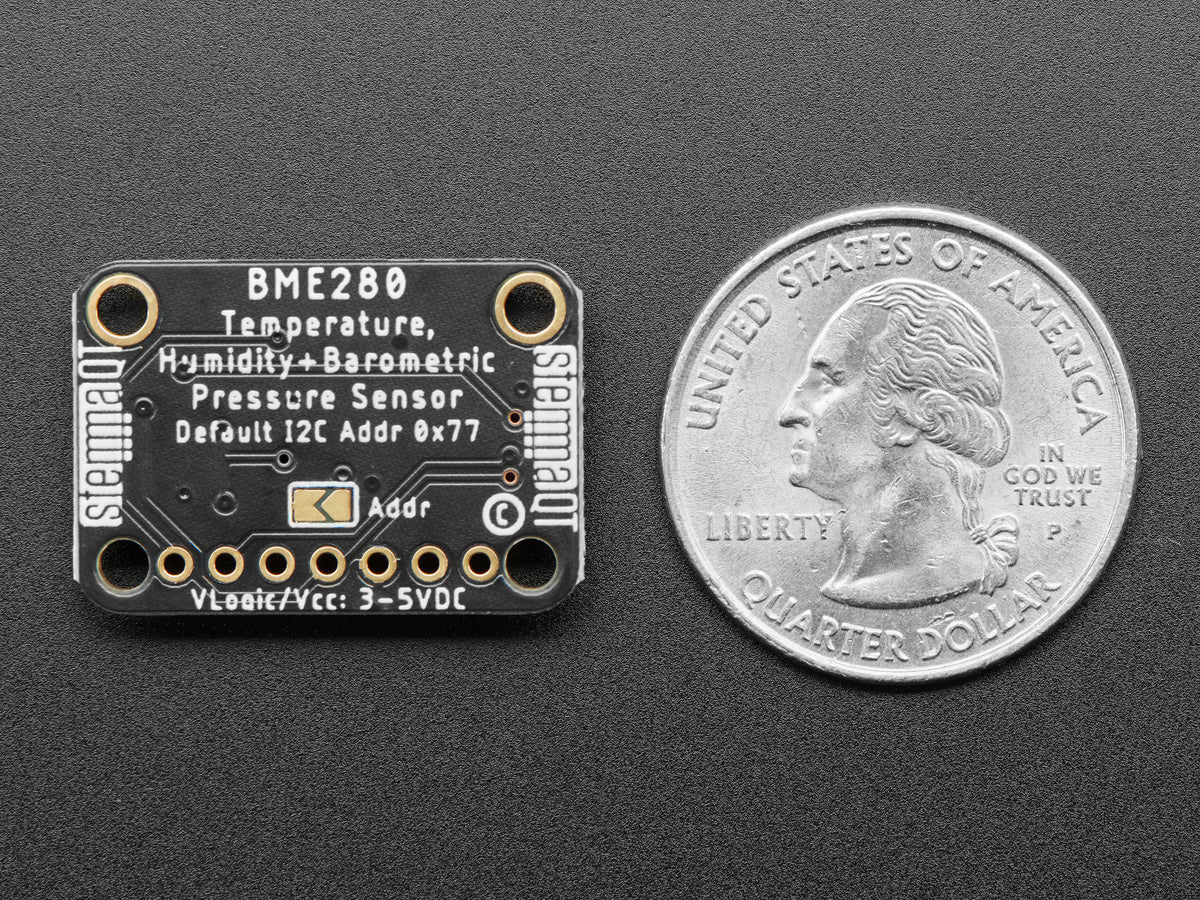 Adafruit BME280 I2C or SPI Temperature Humidity Pressure Sensor, STEMMA QT