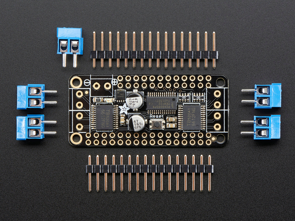 Adafruit DC Motor + Stepper FeatherWing Add-on For All Feather Boards