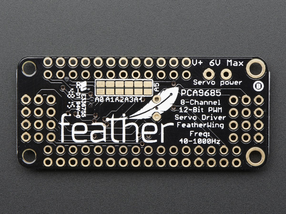 Adafruit 8-Channel PWM or Servo FeatherWing Add-on For All Feather Boards