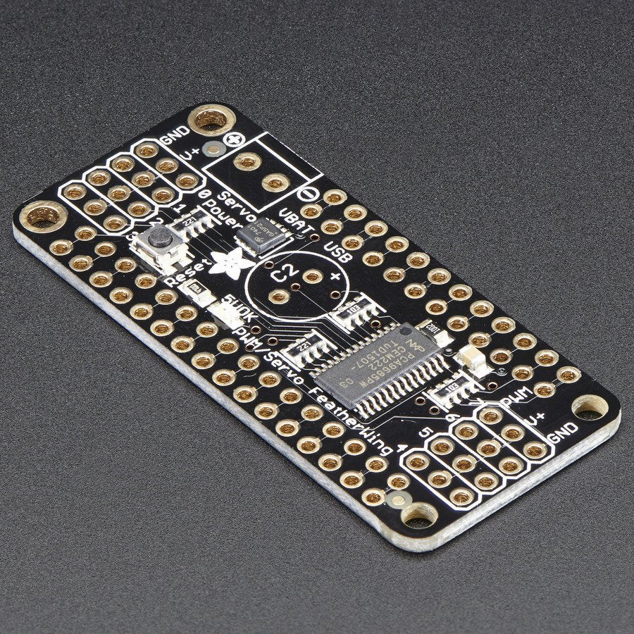 Adafruit 8-Channel PWM or Servo FeatherWing Add-on For All Feather Boards