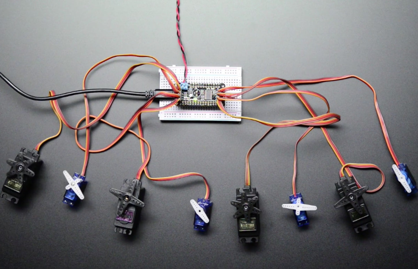 Adafruit 8-Channel PWM or Servo FeatherWing Add-on For All Feather Boards