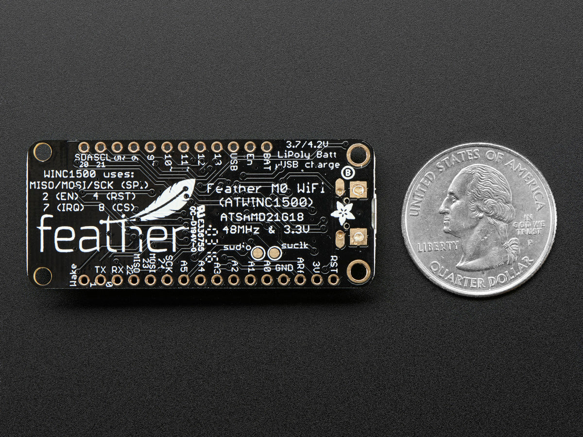 Adafruit Feather M0 WiFi with PCB Antenna, ATSAMD21 + ATWINC1500