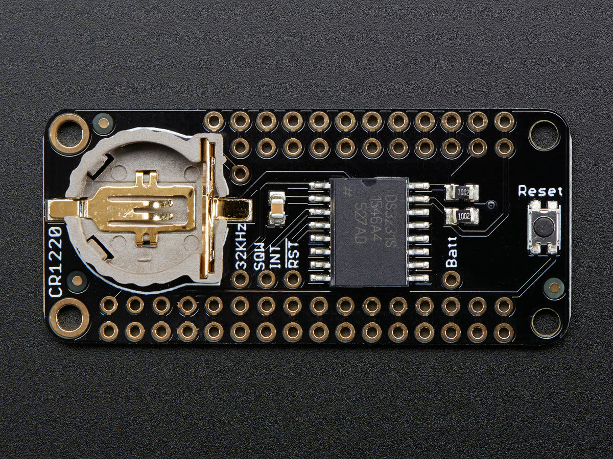Adafruit DS3231 Precision RTC FeatherWing, RTC Add-on For Feather Boards