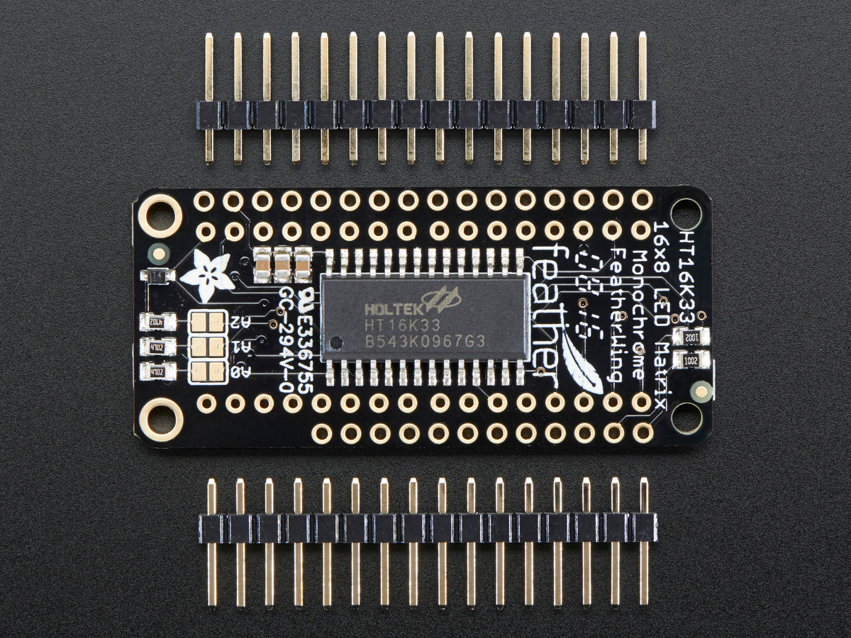Adafruit 8x16 LED Matrix FeatherWing w/o Matrices