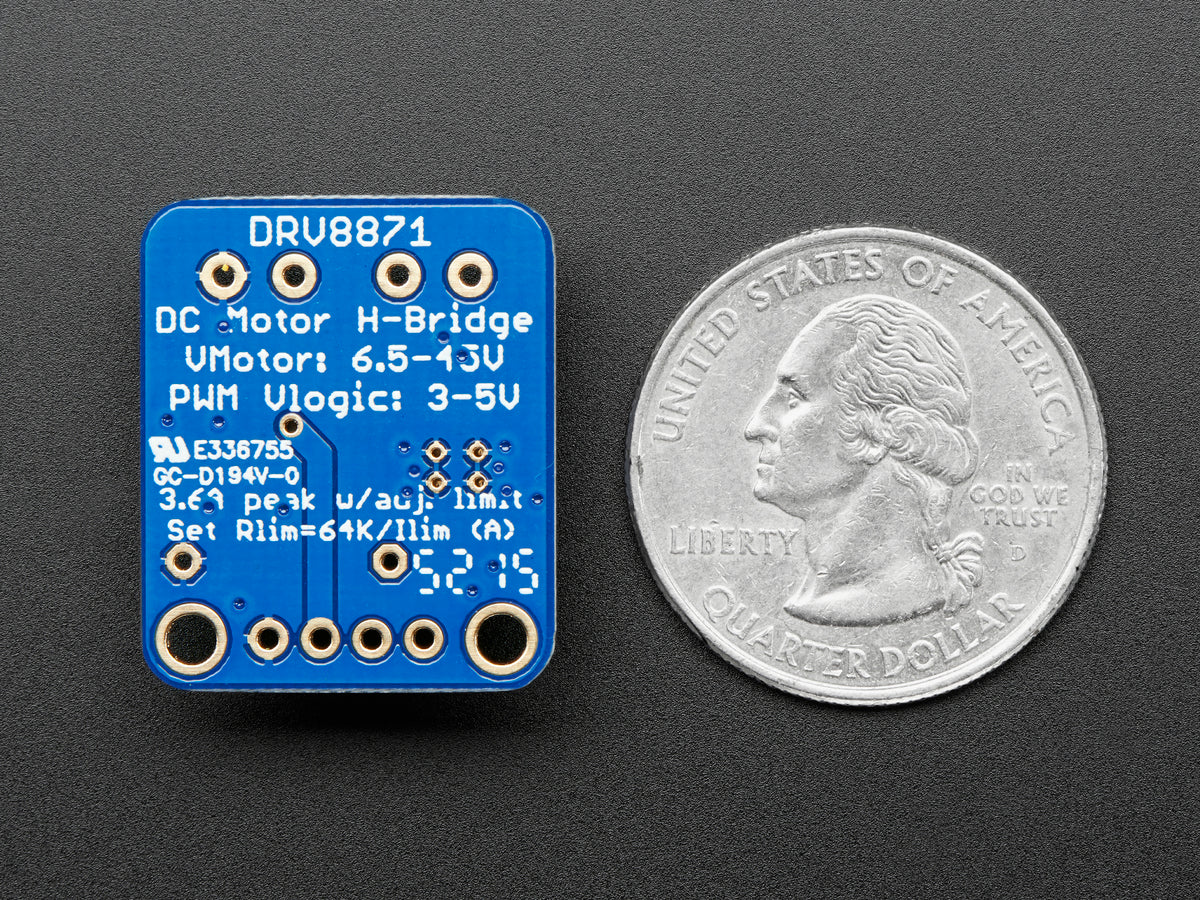 Adafruit DRV8871 DC Motor Driver Breakout Board, 3.6A Max