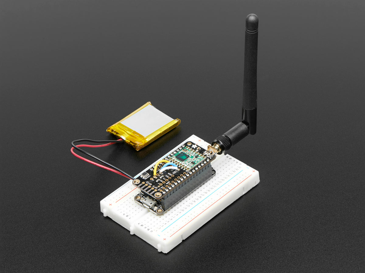 Adafruit LoRa Radio FeatherWing with RFM95W 900 MHz, RadioFruit