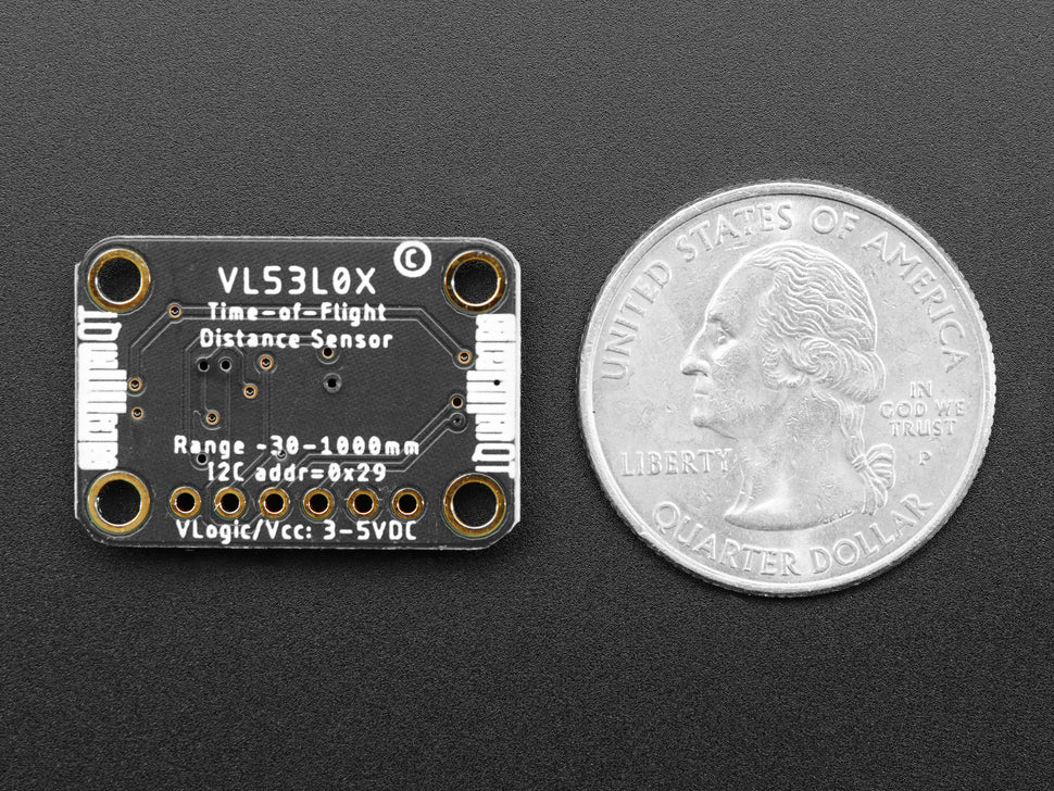 Adafruit VL53L0X Time of Flight Distance Sensor, ~30 to 1000mm