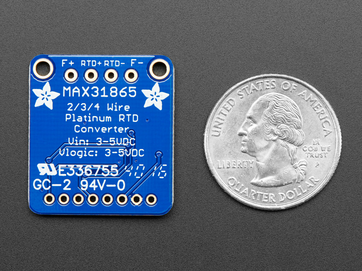 Adafruit PT100 RTD Temperature Sensor Amplifier, MAX31865