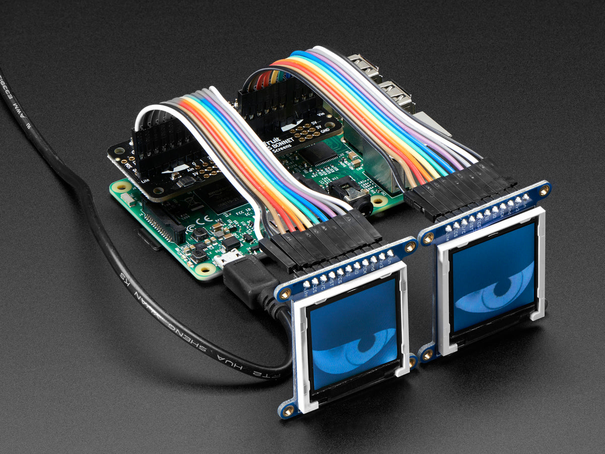 Adafruit Animated Eyes Bonnet for Raspberry Pi Mini Kit, Without Displays