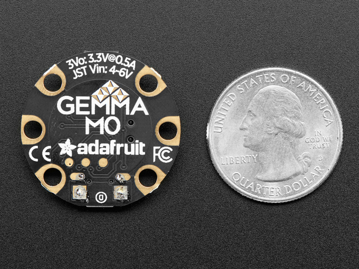 Adafruit GEMMA M0, Miniature wearable electronic platform