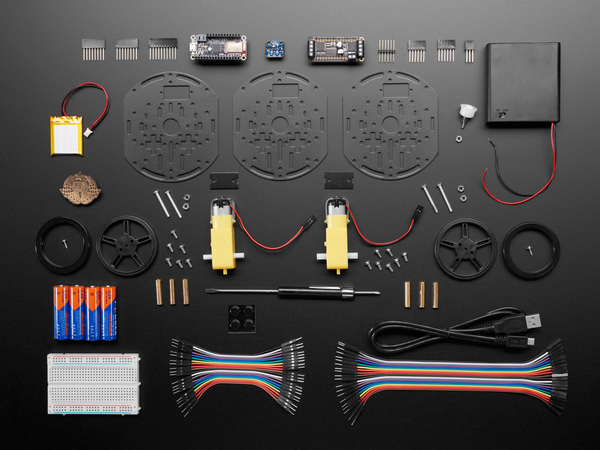 Adafruit MyMiniRaceCar Project Pack, featuring TE & Digikey