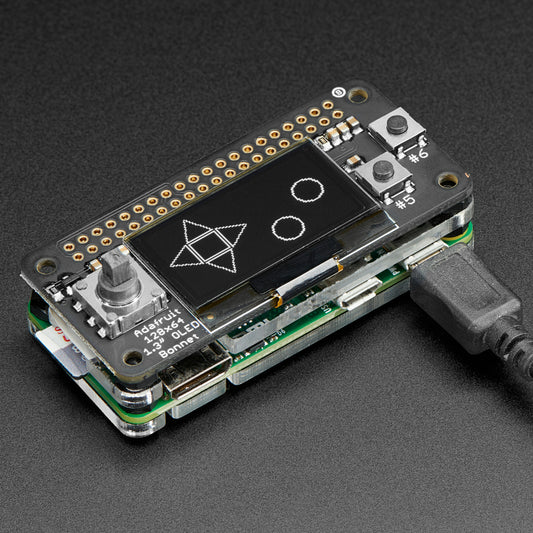 Adafruit 128x64 OLED Bonnet for Raspberry Pi
