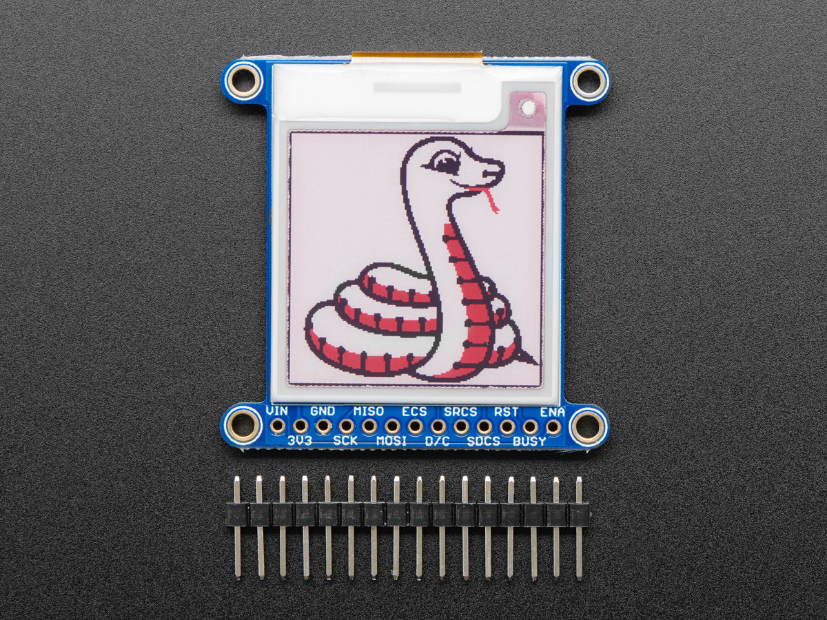 Adafruit 1.54" Tri-Color eInk / ePaper Display with SRAM, Red Black White