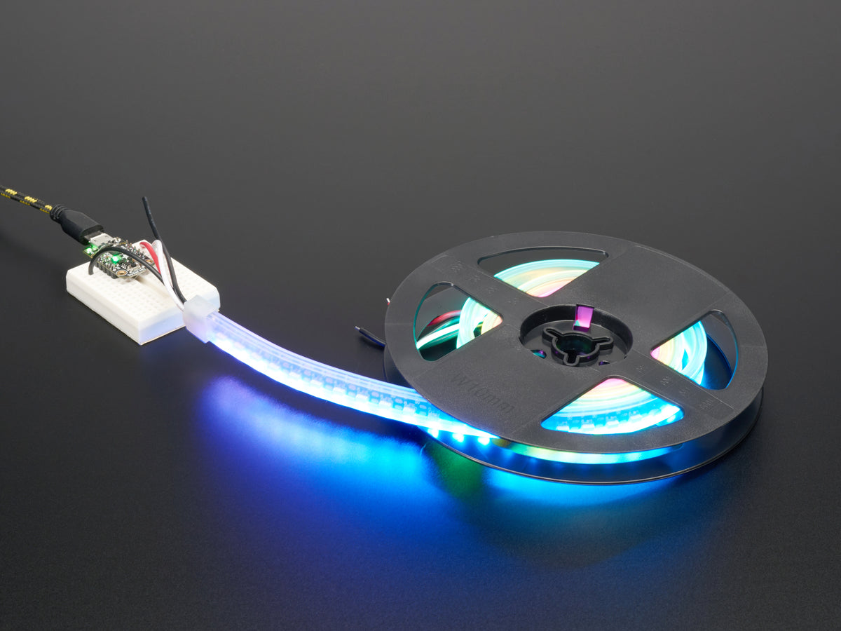 Adafruit NeoPixel LED Side Light Strip, Black 120 LED