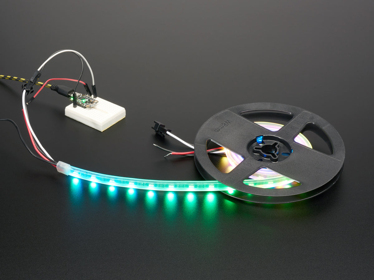 Adafruit NeoPixel LED Side Light Strip, Black 60 LED