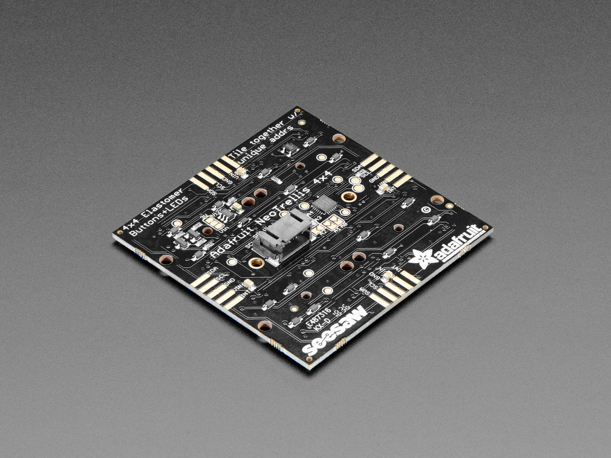 Adafruit NeoTrellis RGB Driver PCB for 4x4 Keypad